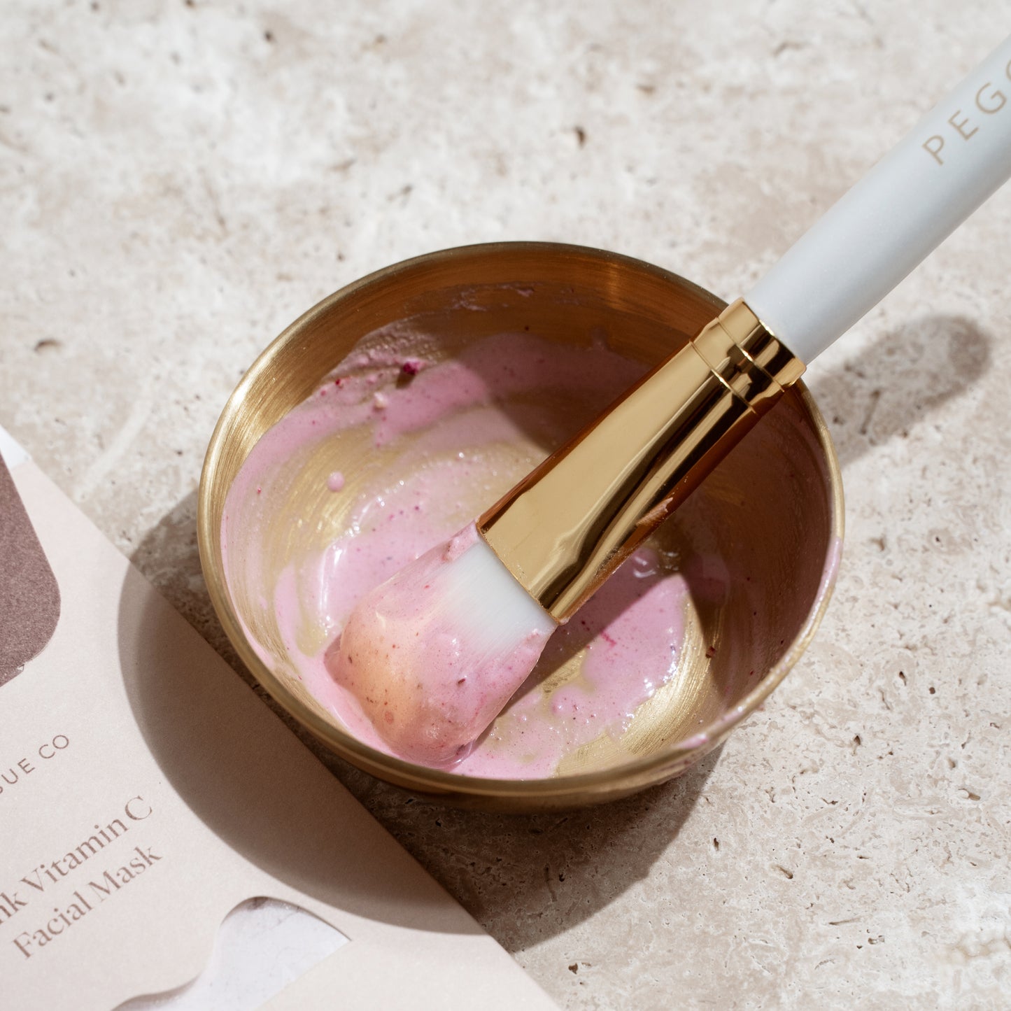 This handy brass mixing bowl designed to mix and apply your Peggy Sue Facial Masks. Perfect for mixing and applying and is easy to rinse out ready for your next pamper session.