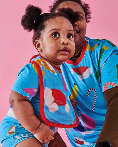 Christmas Icons Organic Short Sleeve Romper