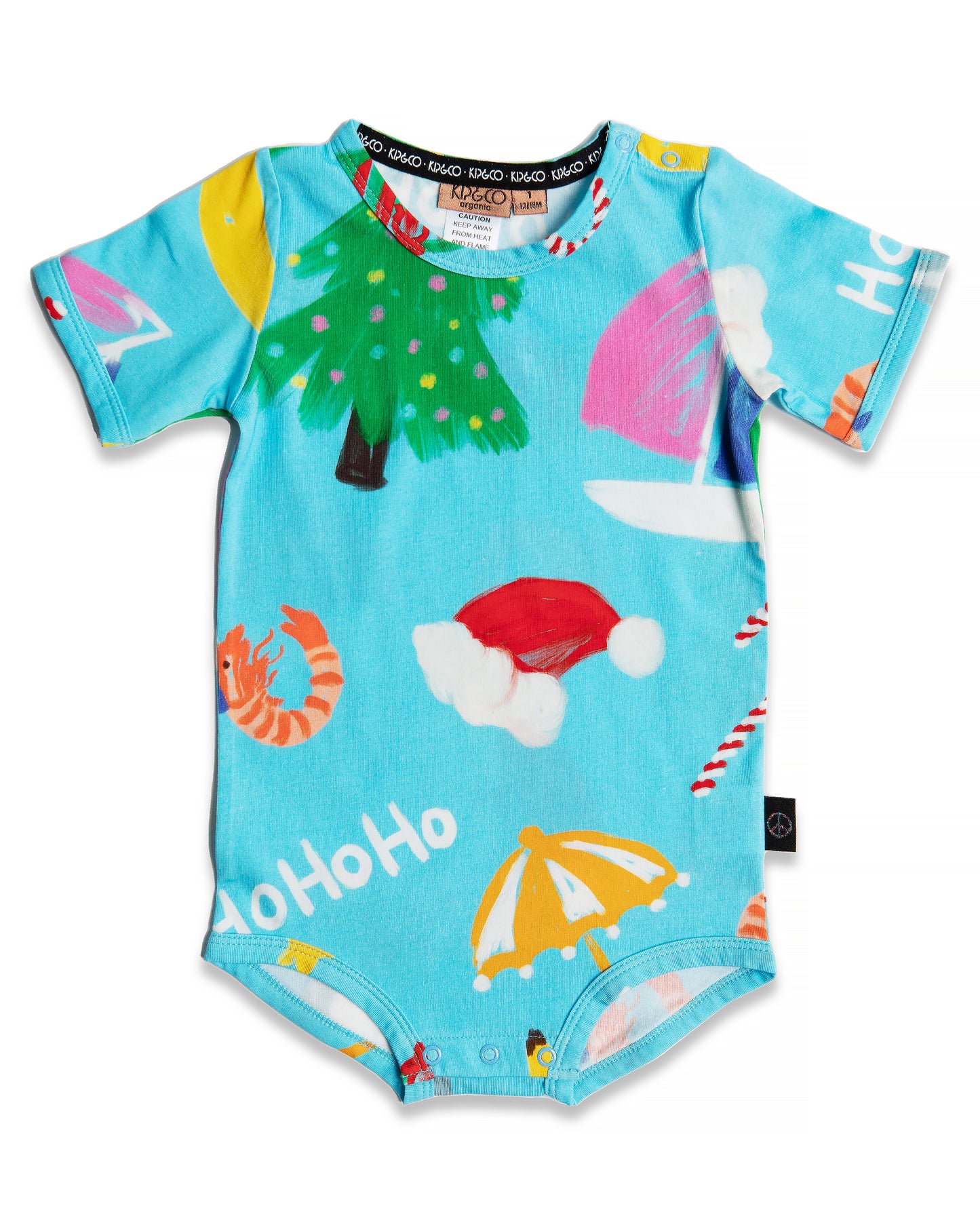 Christmas Icons Organic Short Sleeve Romper