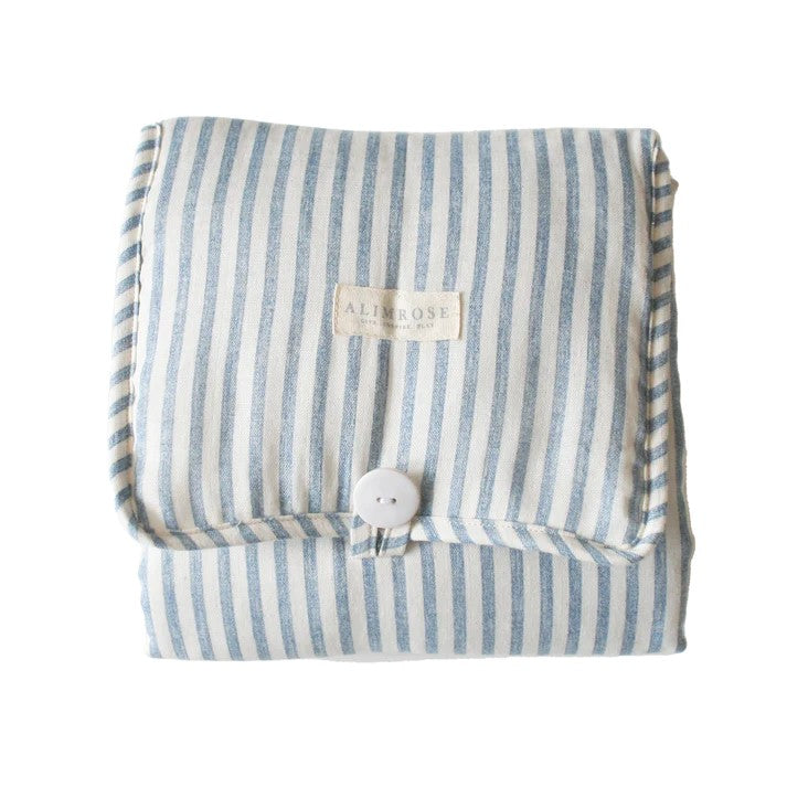 Little Traveller Change Mat available to two beautiful colours - Sage & Chambray Strips