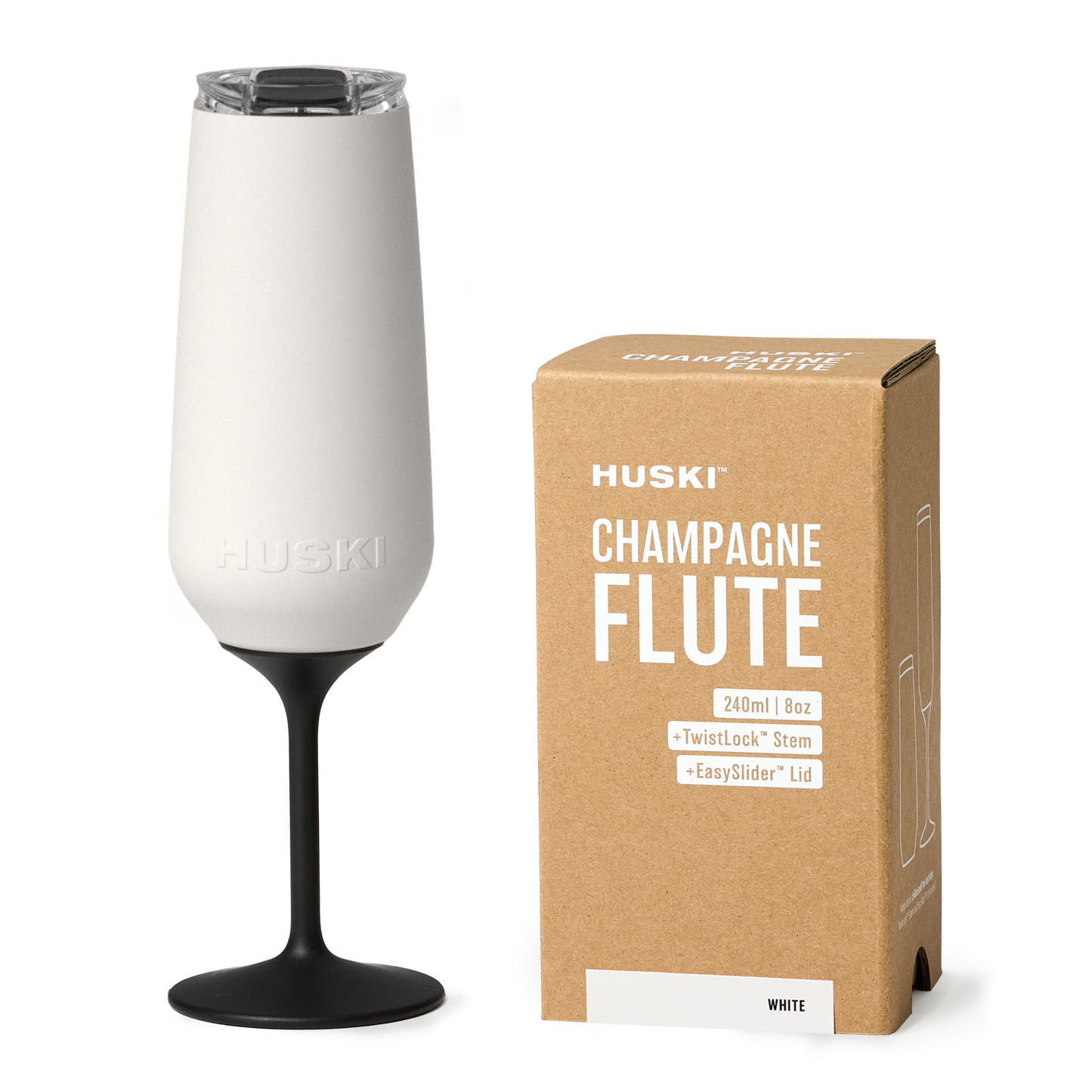 This is no ordinary champagne flute. Keep your bubbly sparkling and perfectly chilled for longer with a Huski Champagne Flute. Ideal for picnics, parties or any sparkling occasion. Elevate your drinking experience with the detachable TwistLock™ Stem. Seamlessly switch between stemmed elegance and stemless convenience, enjoying the best of both worlds in one remarkable flute.