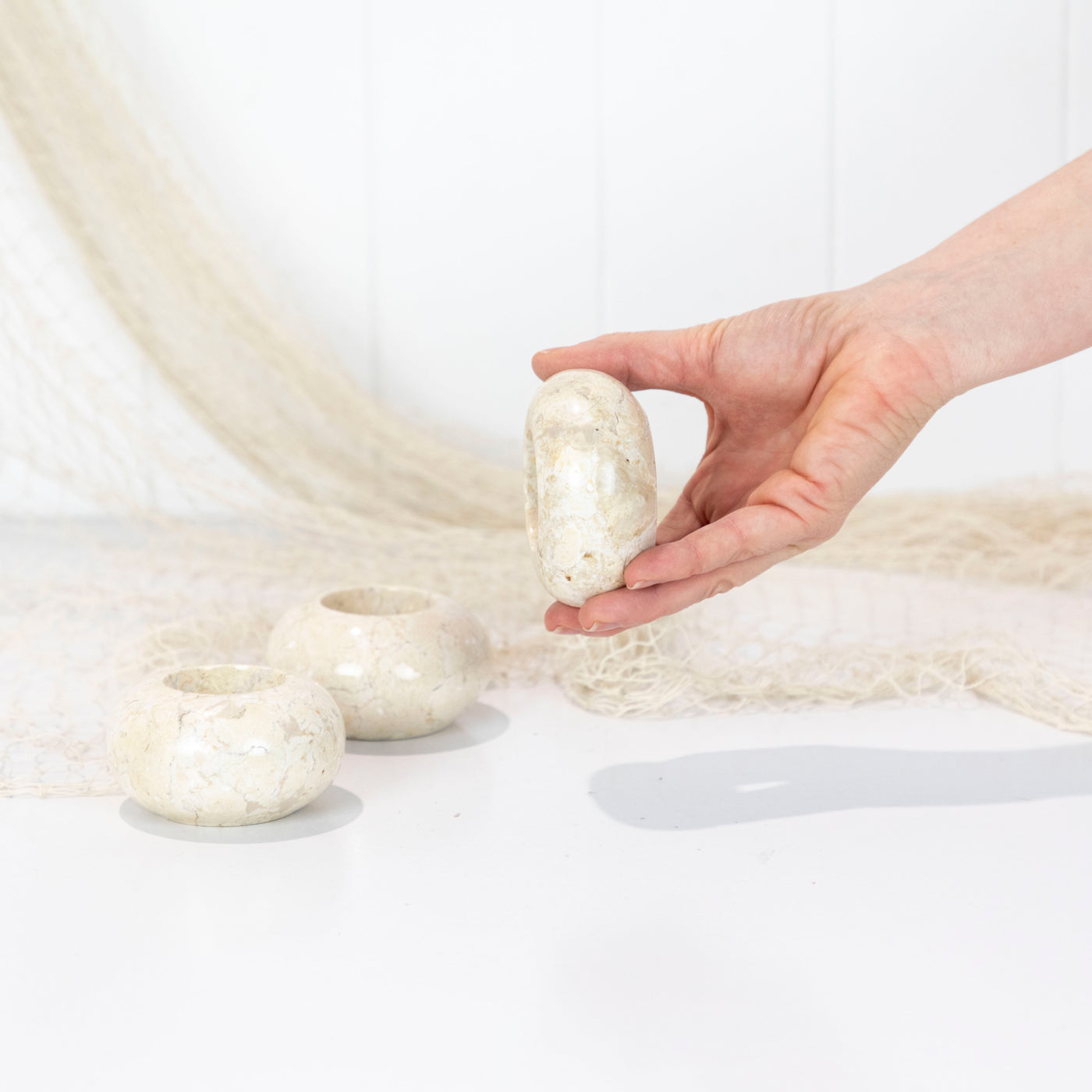 Stone Tea Light Holders