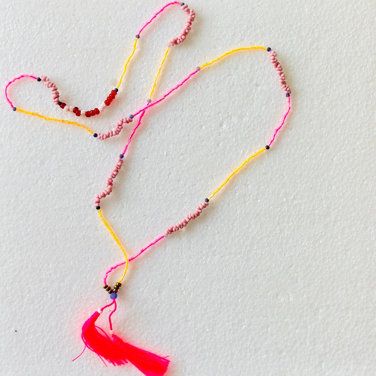 Pleats Necklace🌸 - FLURO PINK