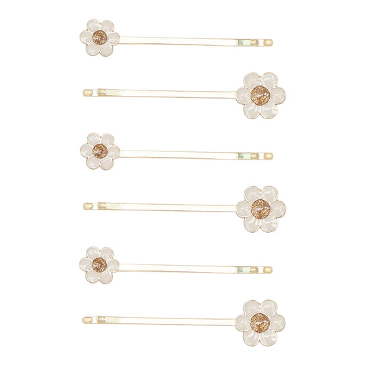 This beautiful pack of pearly little daisy grips are perfect for springtime styling! Ideal for keeping back thicker hair, these grips would look lovely for a special occasion too!