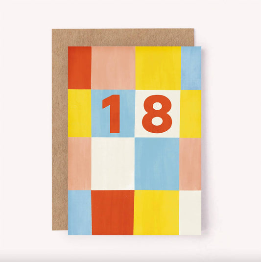 18th birthday card designed in australia by artist Lauren Sisson