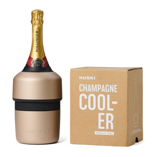 Keeps drinks chilled for up to 6 hours  | 🍾 Fits most 750ml Champagne, Prosecco &amp; sparkling wine bottles  This is no ordinary Champagne cooler. Keep your bubbly sparkling and perfectly chilled for up to 6 hours without ice. Ideal for picnics, parties or any sparkling occasion.  👉 Triple insulation keeps drinks chilled without the need for ice.  👉 Fits most 750ml Champagne, Prosecco &amp; sparkling wine bottles.