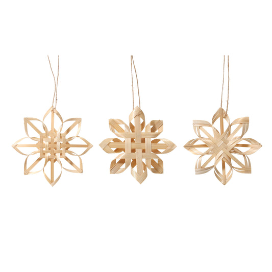 Celebrate Christmas with beautiful woven ornaments
Designed to add a touch of simplicity to a very colourful season, each ornament is hand woven into a gorgeous design

Made from Chipwood
Set of 3 - 12cm x 12cm
Designed in Australia

