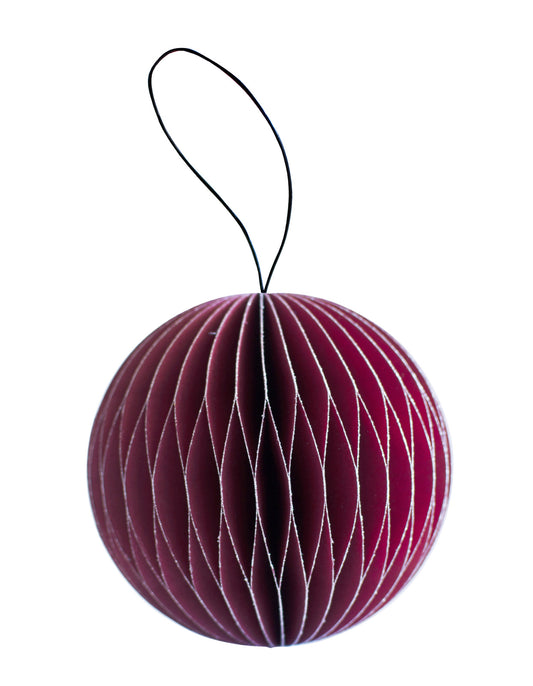 handcrafted paper ornaments are back in new seasonal colours. Use the ornaments to decorate your Christmas tree, seasonal branches or your Christmas table. Choose your favourites from a variety of colours and shapes, and mix and match to get the perfect palette for your magical Christmas. After the festivities, the enclosed magnet enables you to fold and store the ornaments away neatly.  Each ornament is hand made from FSC certified paper and comes with a leather string.