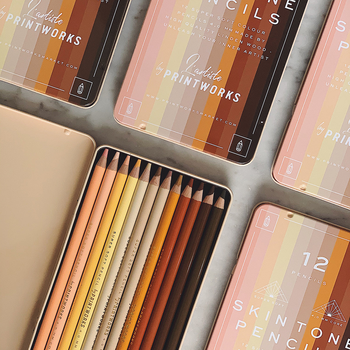 Colour Pencils (set of 12) - Skin Tone