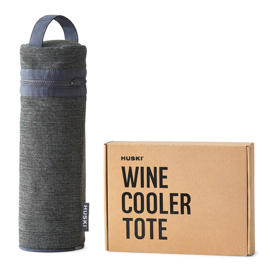 The Huski Wine Cooler Tote is designed to fit your Wine Cooler and a chilled bottle of wine. The convenience of a Tote makes transporting your bottle of wine effortless. It's perfect for BYOs, BBQs or just heading over to share a bottle with a friend.

Features:

Built to last. Crafted from a heavy duty canvas exterior and robust YKK zipper.
Perfect companion for Wine Cooler. Easy to carry with a built in handle.
Product capacity 250ml; height 110mm; minimum base diameter 73mm; maximum diameter 88mm; weight