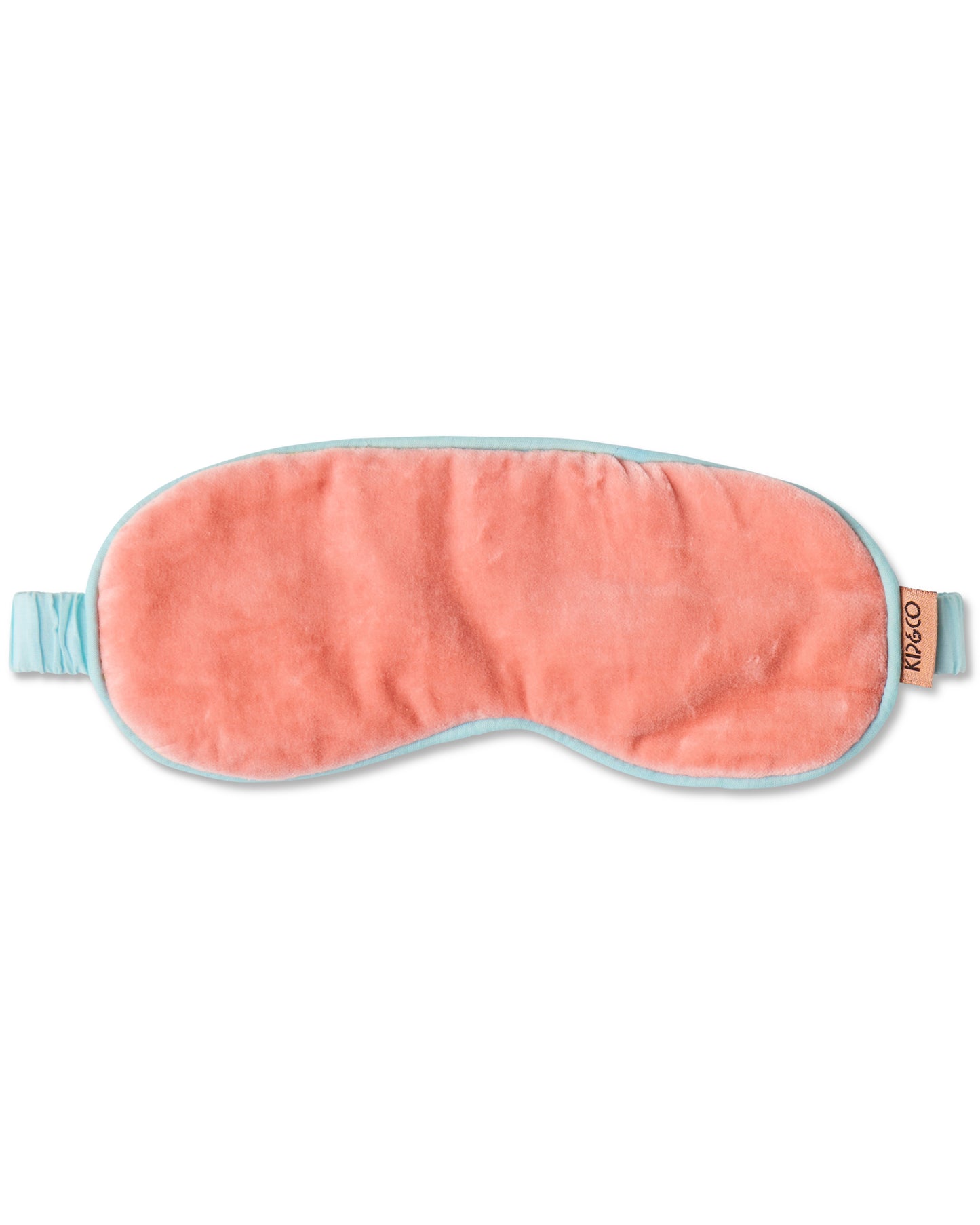 Let your peepers relax and reach the deepest of sleeps with our plush velvet eye masks. A sleep time necessity, the Coral Velvet Eye Mask features a peachy coral pink velvet mask with light blue velvet covered elasticised band.
