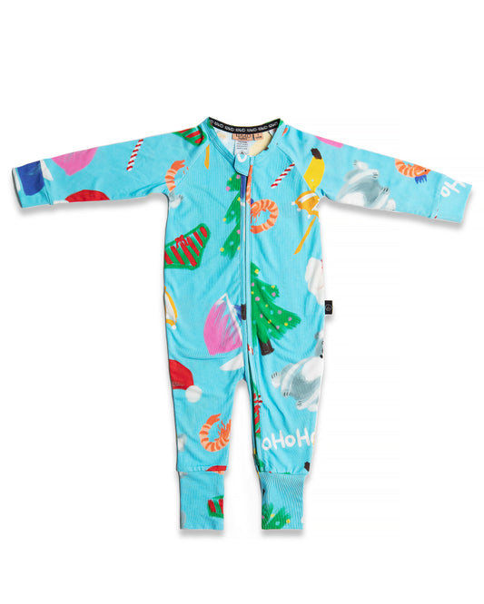 Christmas Icons Organic Cotton Pyjama Onesie