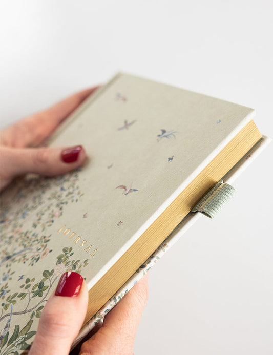 Linen Bound Journal - Spring Landscape (Bullet Journal)