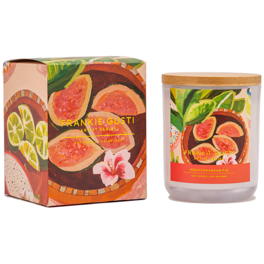 Sun-ripened Turkish figs brightened with rich cassis and crisp melon, layered over cyclamen. milky sap, green bark and earthy cedar wood.

Mia Pensa is a young self-taught artist creating from her home studio in Melbourne's eastern suburbs. 