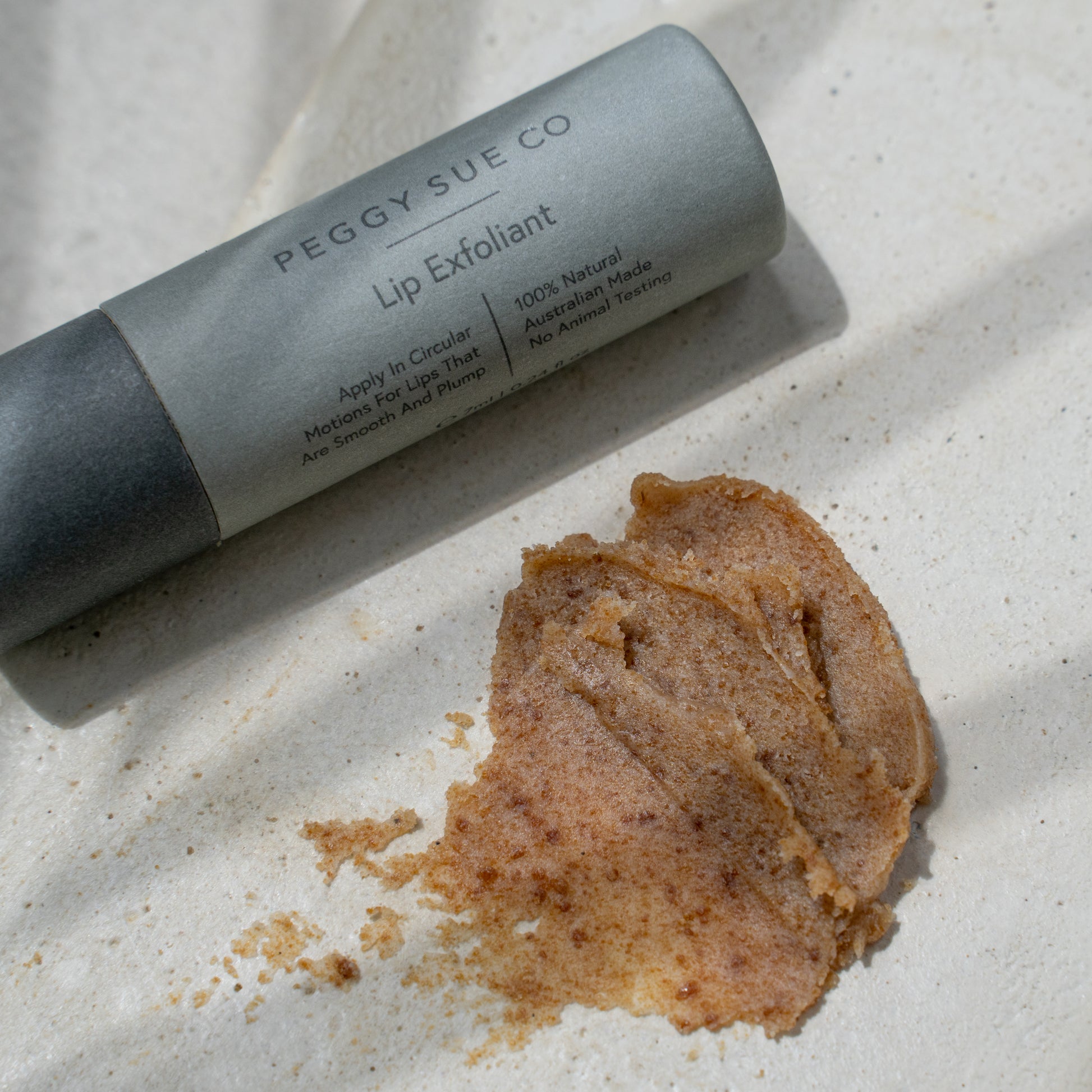 Our softening Lip Exfoliant is a beautiful blend of natural, vitamin-rich ingredients such as shea butter, olive oil and vitamin E that work to deeply nourish and restore lips, while the coconut sugar works to boost blood circulation while gently exfoliating away dry skin layers helping your lips to feel silky soft and plump.