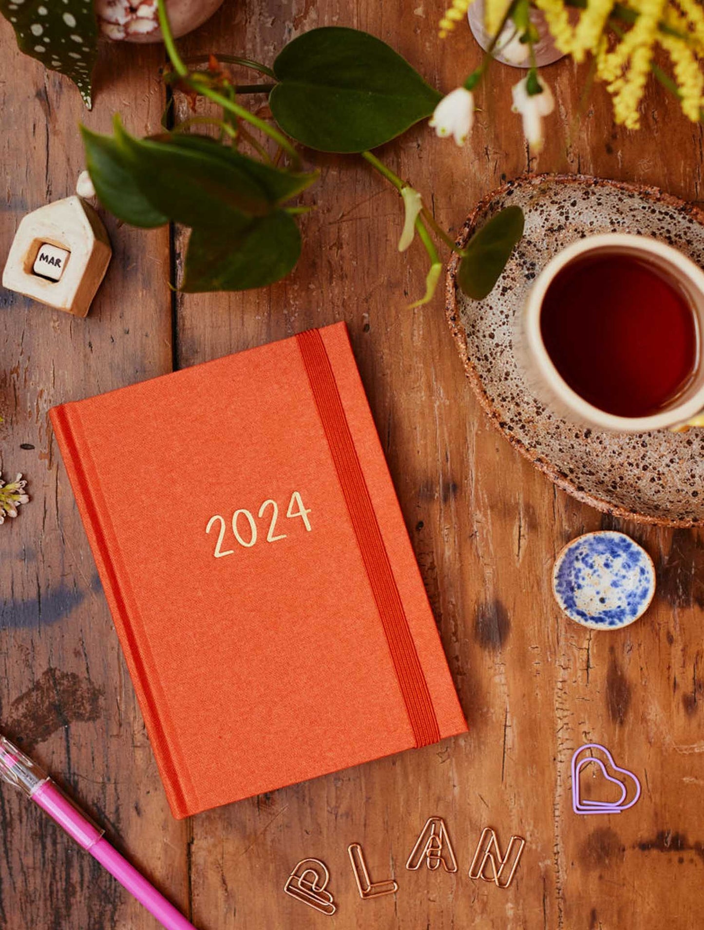 Plan on the go with our 2024 Pocket Planners, your compact companion that fits right in your pocket or handbag. Discover the freedom of having your plans at your fingertips, wherever you go. Whether you're scribbling notes during meetings or tracking and adding your to-dos on the run, this pocket-sized wonder keeps your day aligned and organised.