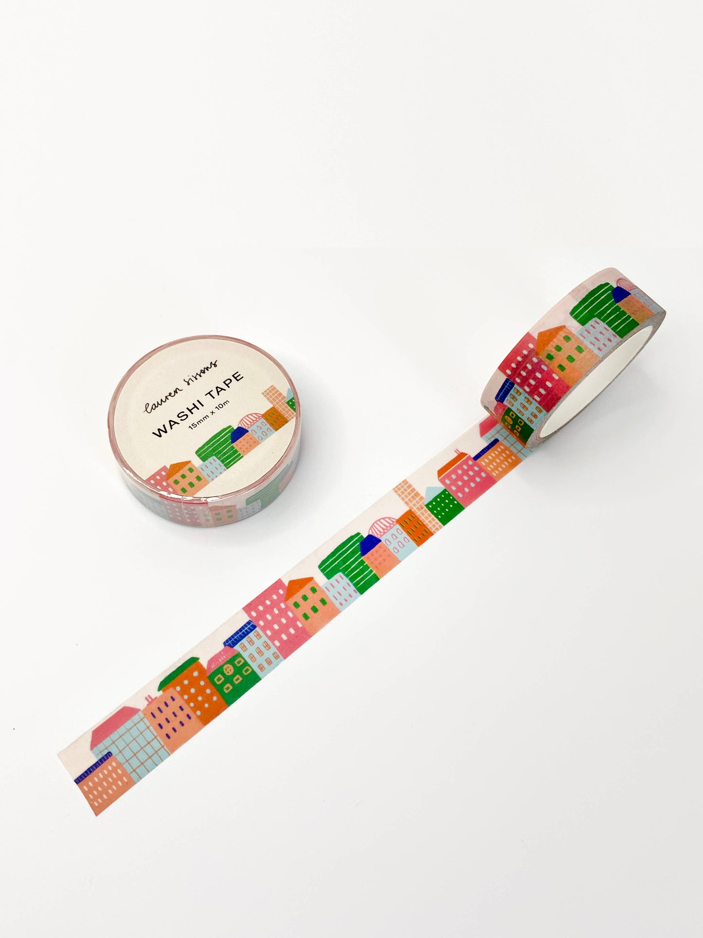 City Skyline Illustrated Washi Tape