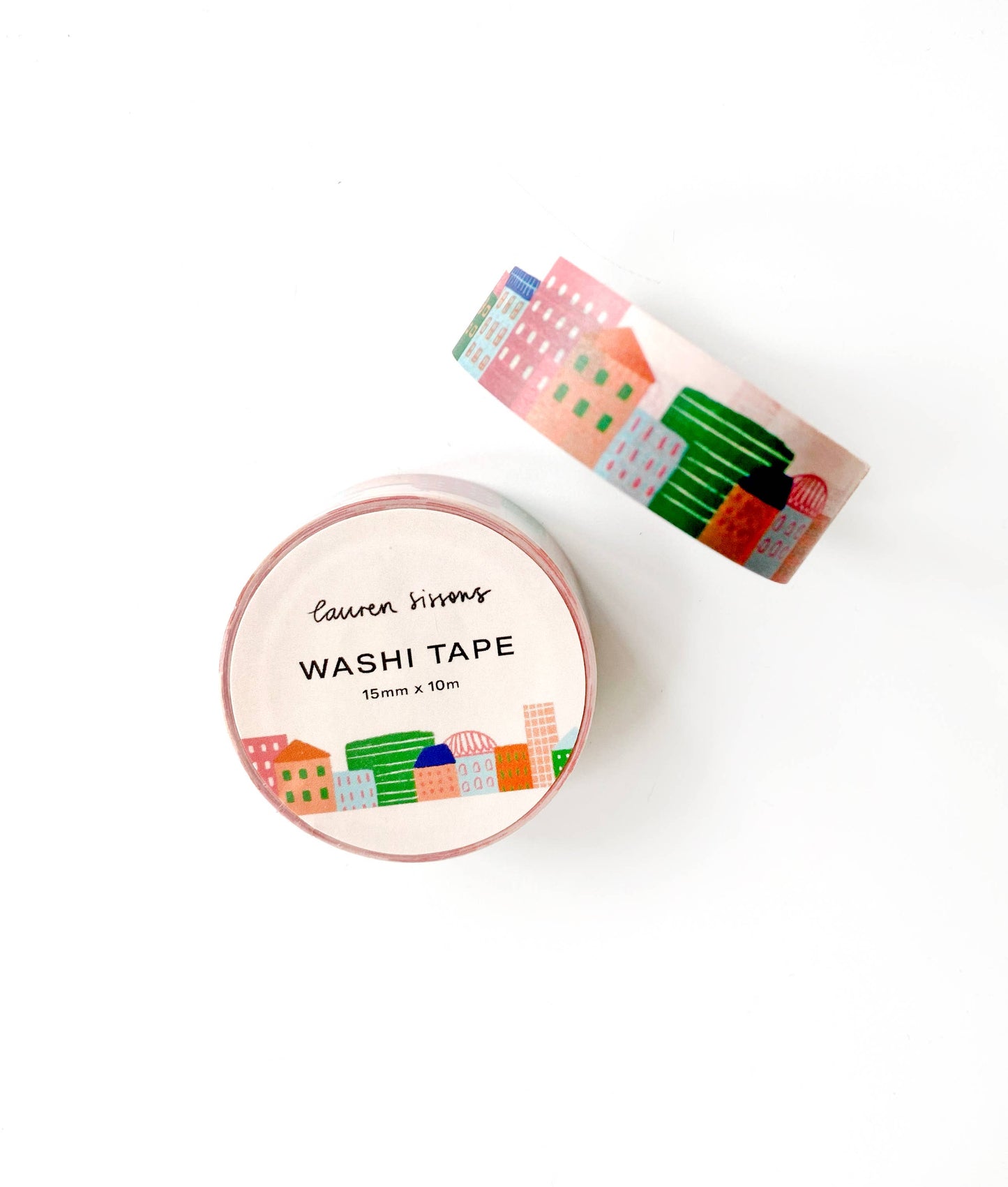 City Skyline Illustrated Washi Tape