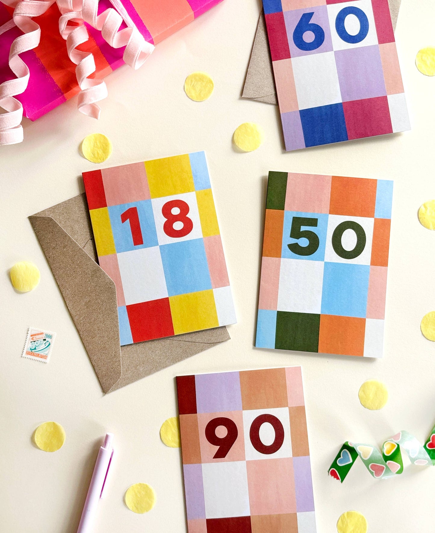 Age 60 Birthday Card - Milestone Modern 60th Greeting