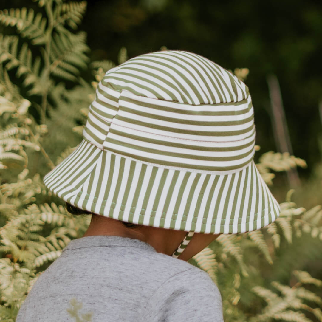 Made with super-stretchy and lightweight cotton jersey that keeps kids heads cool under the hot Australian conditions rated UPF50+ excellent protection. The classic styling of our Bucket hat is built for comfort and has a fit that is second to none.
