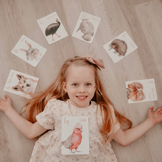 These double-sided, premium quality, Australian Animal Alphabet Flash Cards are a stunning, educational resource, with the learning opportunities only limited by your imagination!