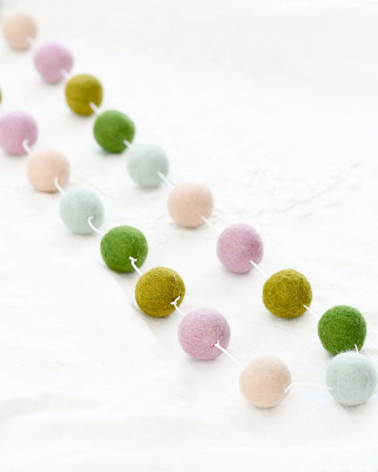 Pompom Felt Garland - Spring