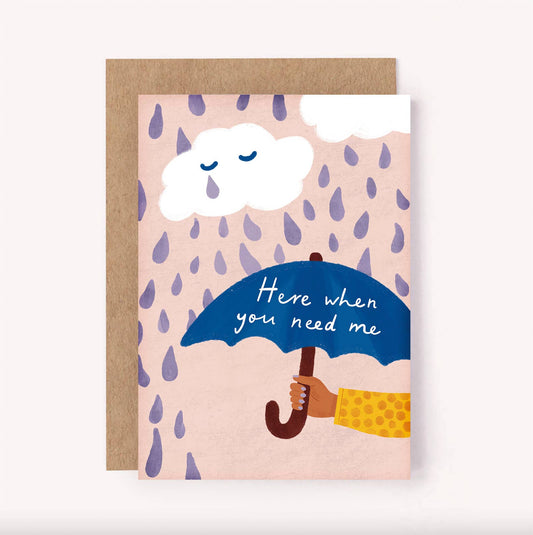 Australian artist card for sympathy, friendship , blank inside for personal message