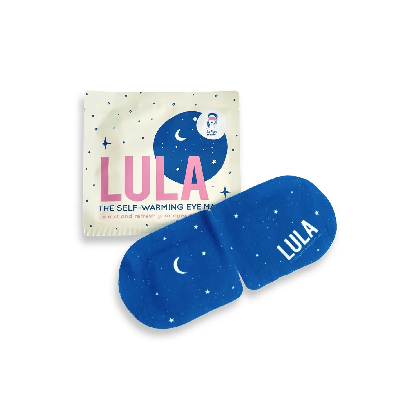 Rose Like a warm hug for your eyes and mind. Rest your eyes with Australia's first self-warming eye mask. When you open a Lula Eye Mask the magical self-warming process begins!