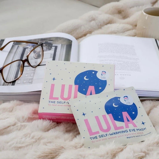 Like a warm hug for your eyes and mind. Rest your eyes with Australia's first self-warming eye mask. When you open a Lula Eye Mask the magical self-warming process begins!