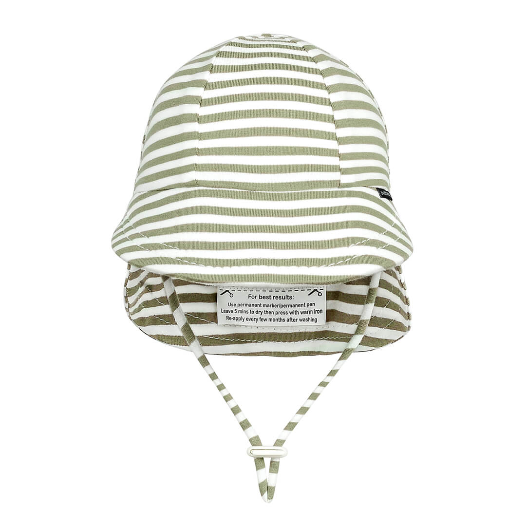 Legionnaire Flap Hat - Khaki Stripe