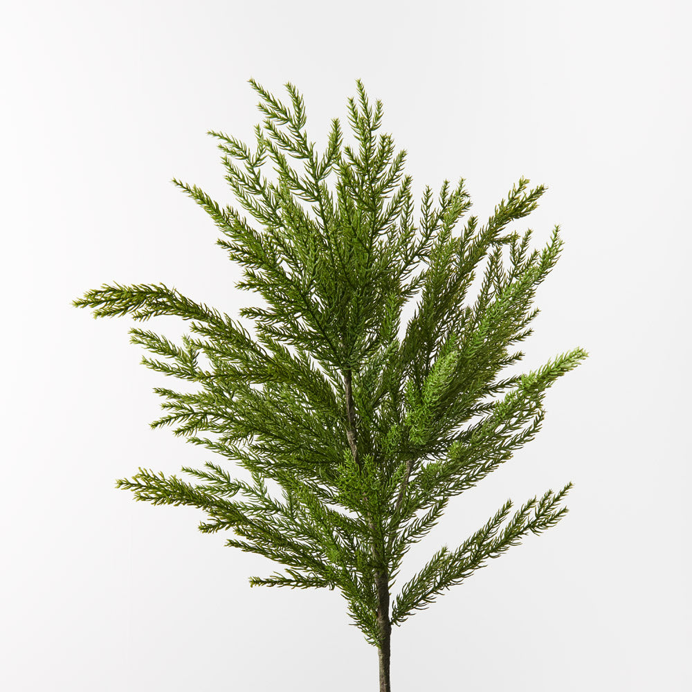 Elevate your holiday decor with our Lush Green Cypress Spray.

This artificial botanical masterpiece captures the essence of nature, with its vibrant green foliage adding a touch of freshness and elegance to your festive celebrations.