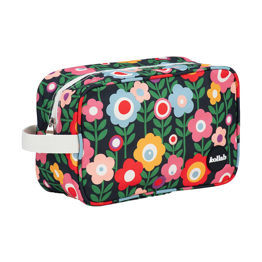 <p>A roomy bag to fit all your necessities for when you’re on the go, at home or away!</p> <p>Keep your make-up organised, toiletries orderly or even your charging banks and cords in check, this bag can do it all.</p> <p>* Partly made from recycled plastic bottles</p> <p>* Lined with Internal side pockets for storage</p> <p>* Lightweight so it’s easy to fill &amp; transport</p> <p>* 28cm x 11cm x 18cm</p>