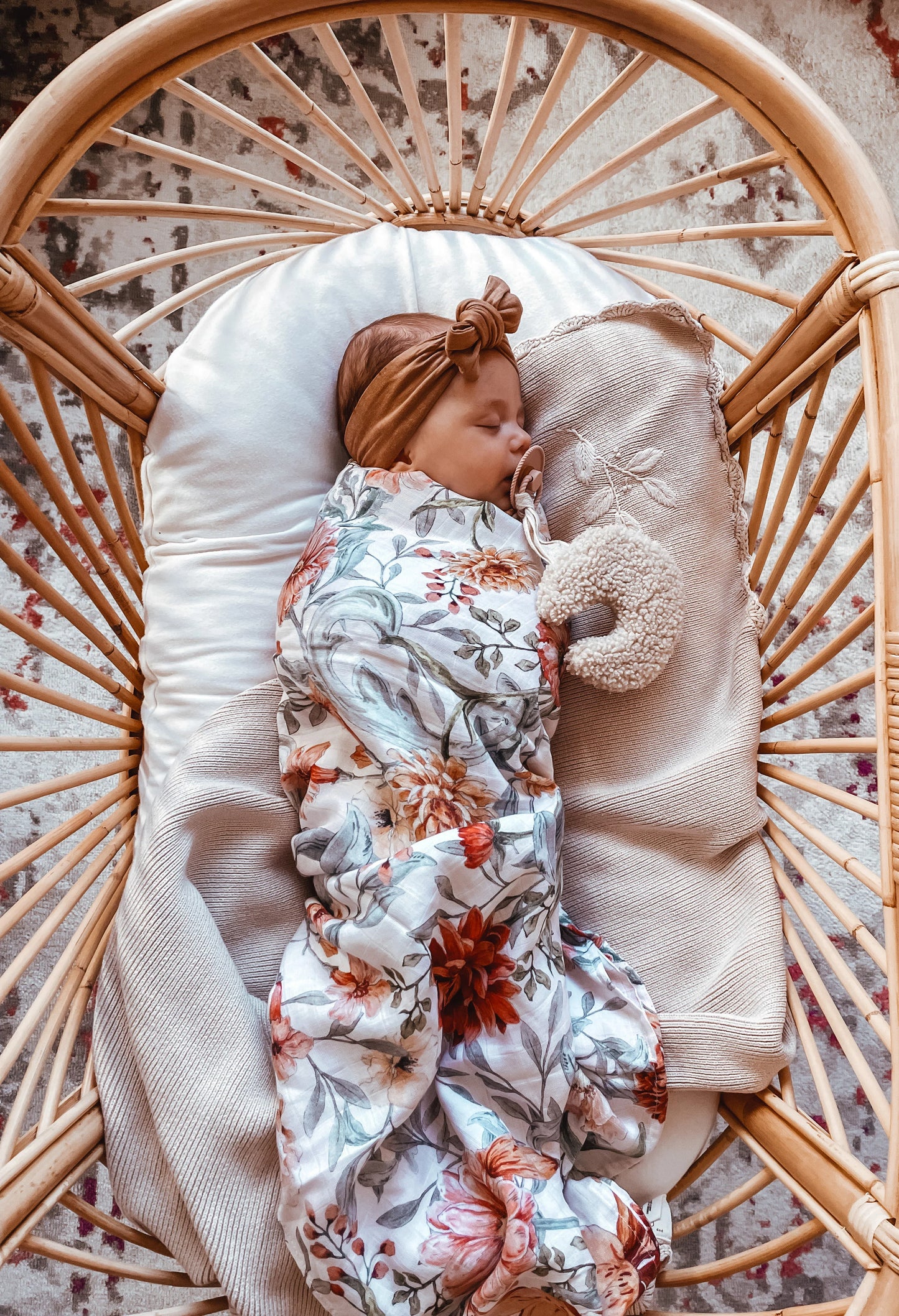 Printed Cotton Muslin Swaddle